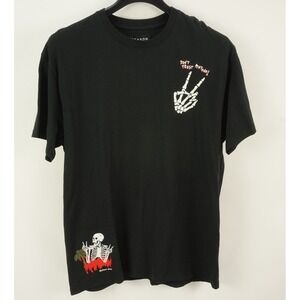 Reason Brand Dont Trust Anyone Skeleton Vacation‎ Graphic Crew Tee Men's Large
